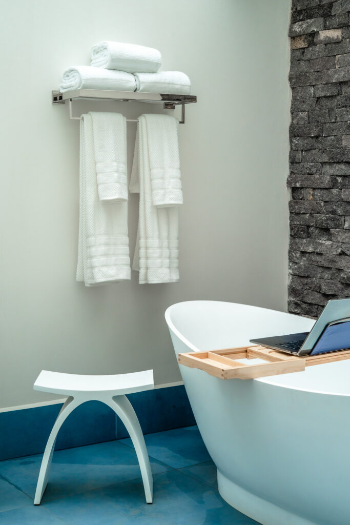 Bathtub relaxing at T loft