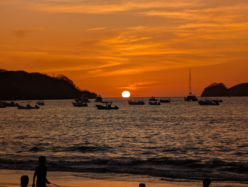 Playa Hermosa Guanacaste sunset