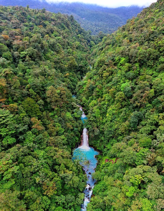 Rio Celeste-drone elevado