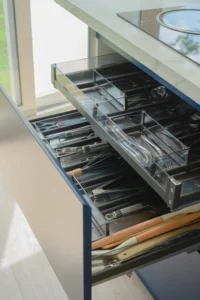 Equipped with high-quality stainless steel and wooden utensils.