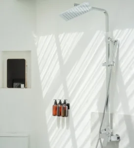 High-pressure showerhead for a revitalizing experience.