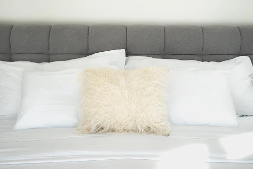 Premium mattress with high-density 100% cotton linens.