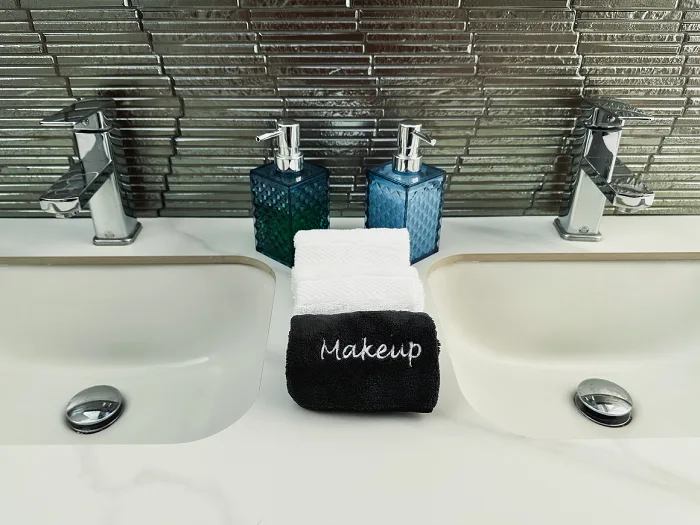 Modern sink with high-end fixtures and premium finishes.